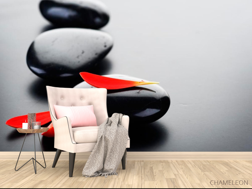 Фотообои Лепестки и камни - 4