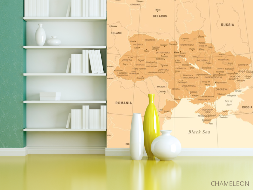 Фотообои Политическая карта Украины - 3