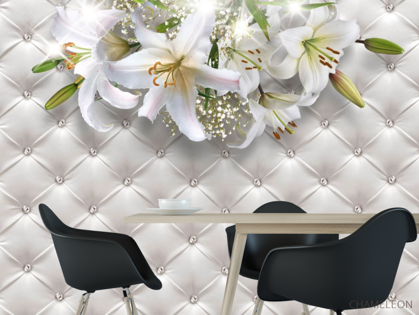 Фотошпалери Лілії під стелею - 1