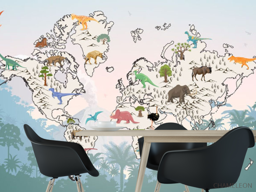 Фотошпалери Карта і тропіки - 1