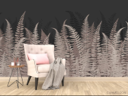 Фотообои Листья папоротника коричневые - 4