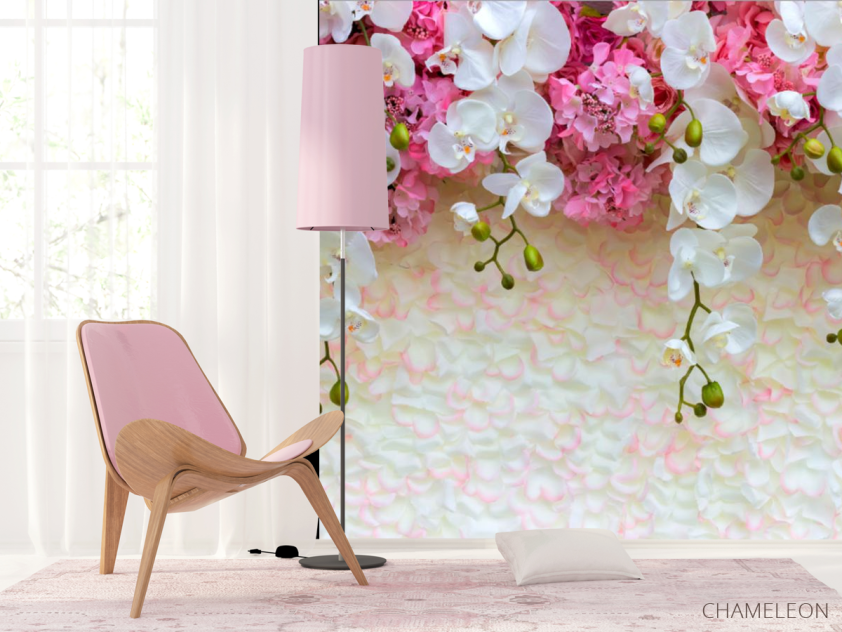 Фотошпалери квіти зі стелі - 4