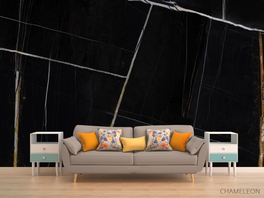 Фотообои Чёрный мрамор - 1