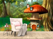 Фотообои Грибной домик - 4