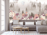 Фотообои Домики на лесной опушке - 3