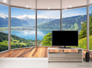 Фотообои  Вид из окна на озеро - 2