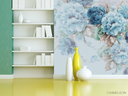 Фотошпалери Сині квіти 3д - 3