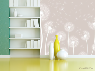 Фотошпалери кульбаби бежеві - 3