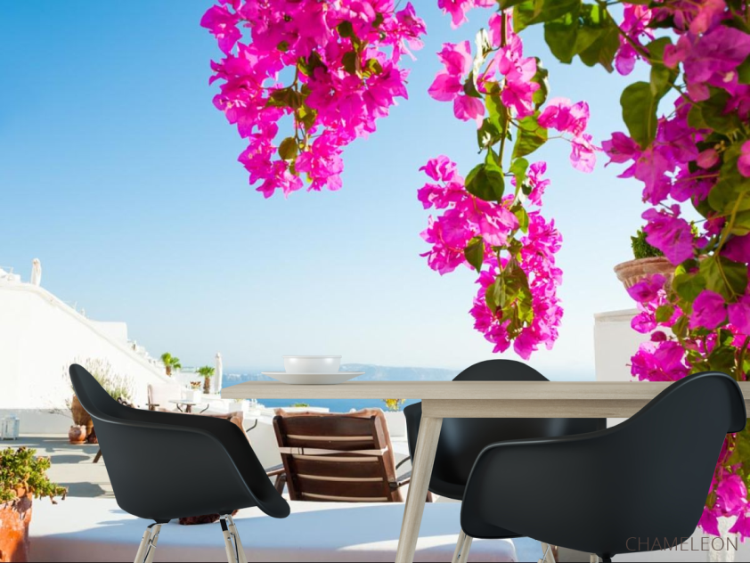 Фотошпалери стільчики і вид на море - 1