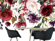 Фотошпалери акварельні квіти - 1