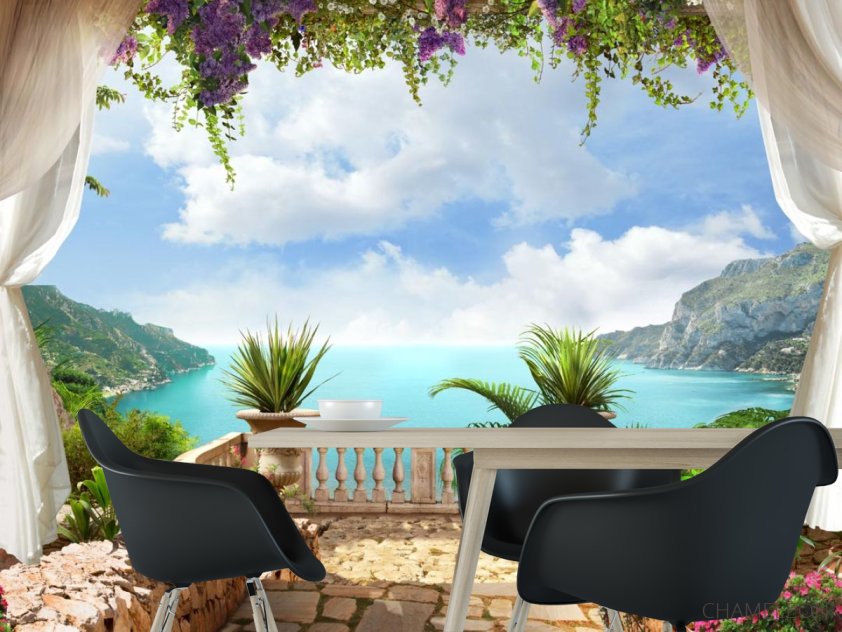 Фотошпалери Вид на море з балкона - 1