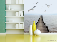 Фотошпалери Пірс з чайками - 3