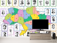 Фотообои карта Украины - 2