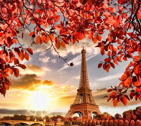 Фотообои Осенний Париж 25691