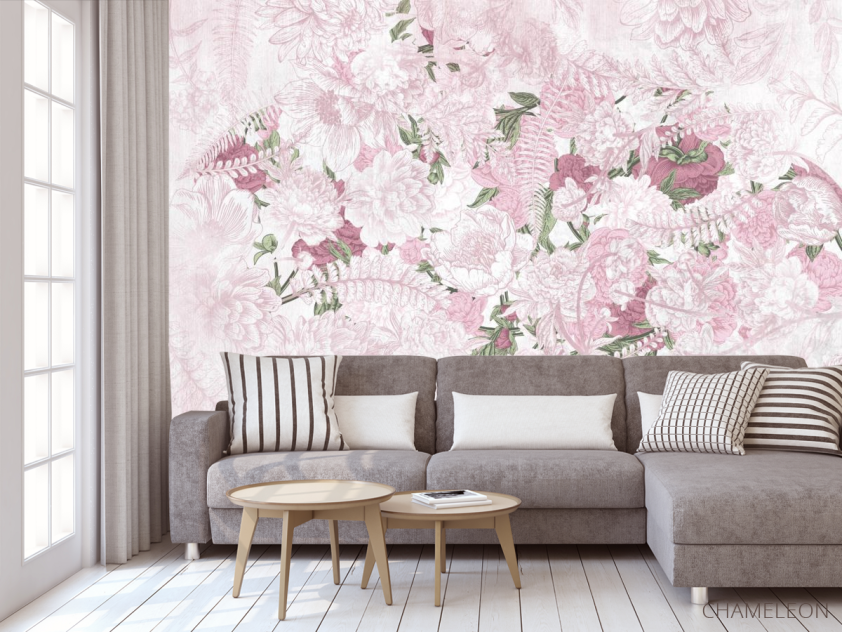 Фотообои Векторные дизайнерские цветы - 3