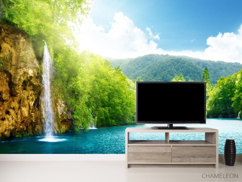 Фотообои водопад в горах - 2