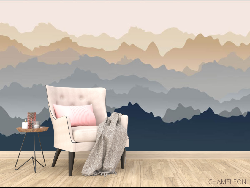 Фотообои Горы абстрактные 3д эффект - 4