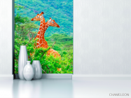 Фотообои Жирафы среди деревьев - 1
