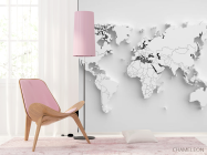 Фотошпалери 3d сіра карта - 4