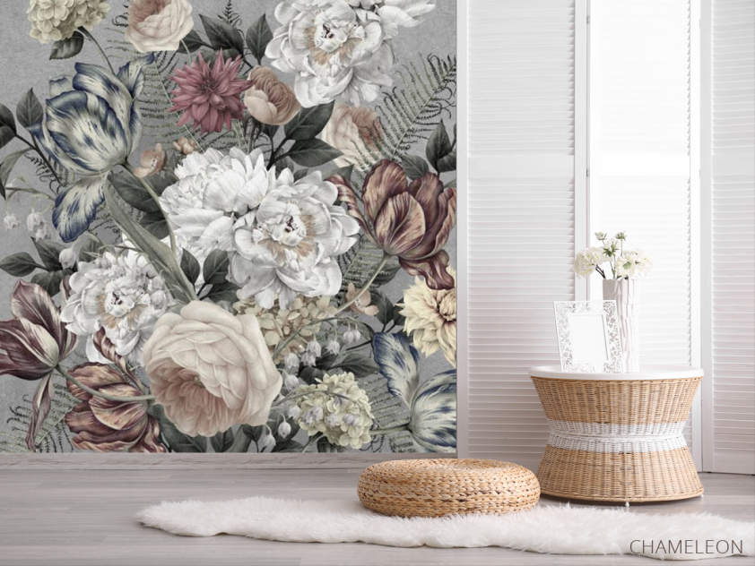 Фотошпалери Вінтажні квіти - 2