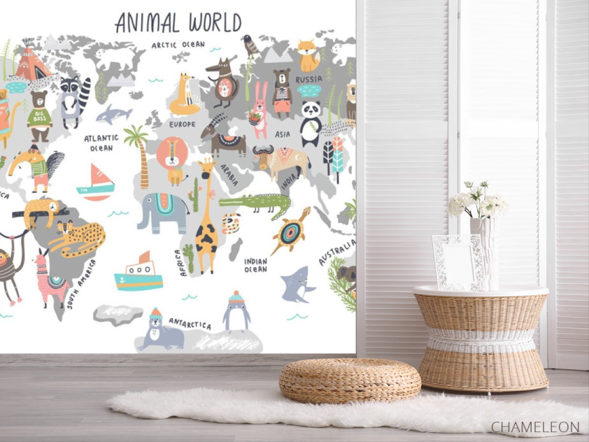 Фотошпалери Дитяча карта - 2