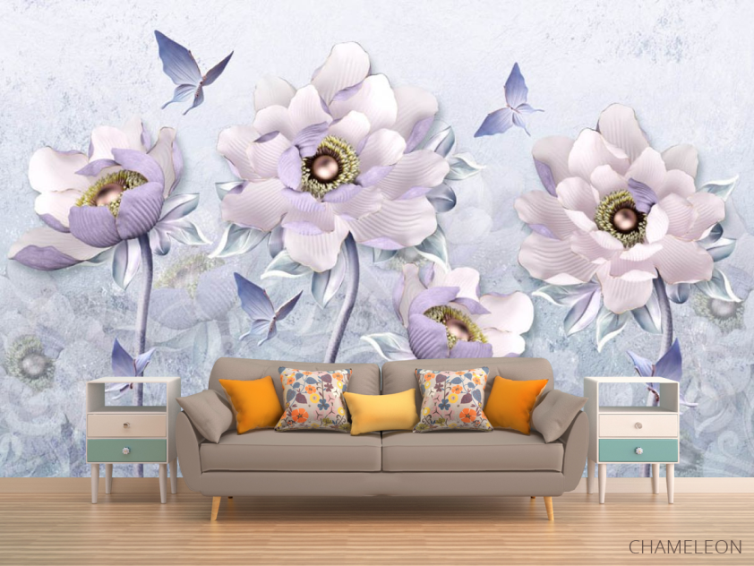 Фотообои 3д цветы - 1