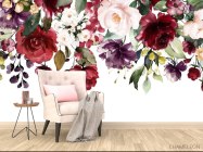 Фотообои Акварельные цветы - 4