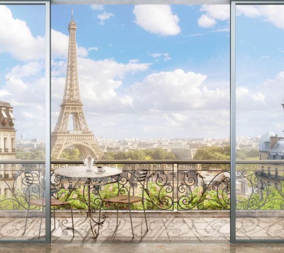 Фотообои Вид из окна на Париж 28627