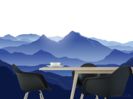 Фотошпалери сині гори - 1