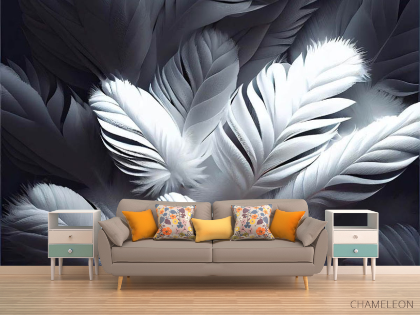 Фотообои Перья 3д - 1