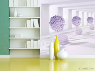 Фотошпалери кулі з квітів - 3