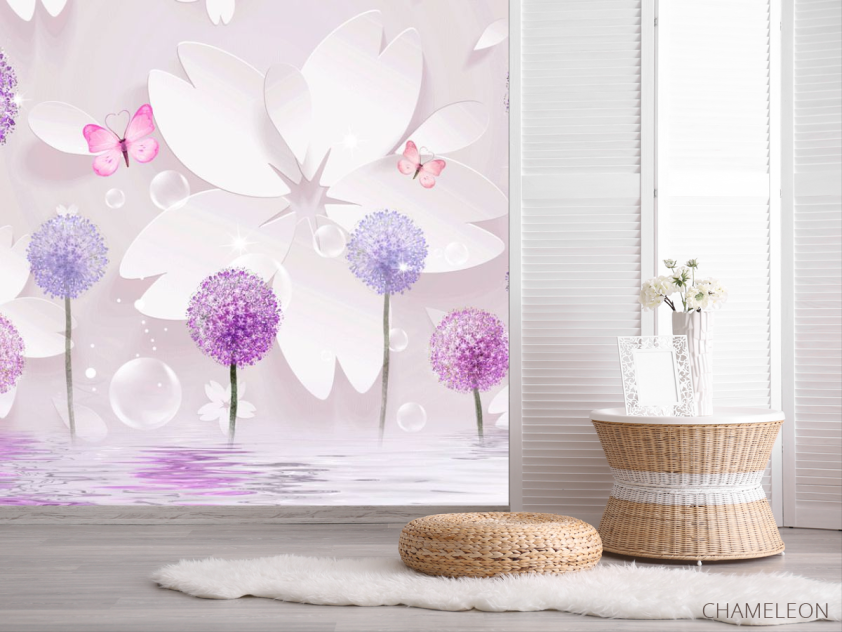 Фотошпалери Фреска ставок з павичем - 2