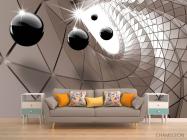 Фотообои Коричневый 3д тоннель - 1