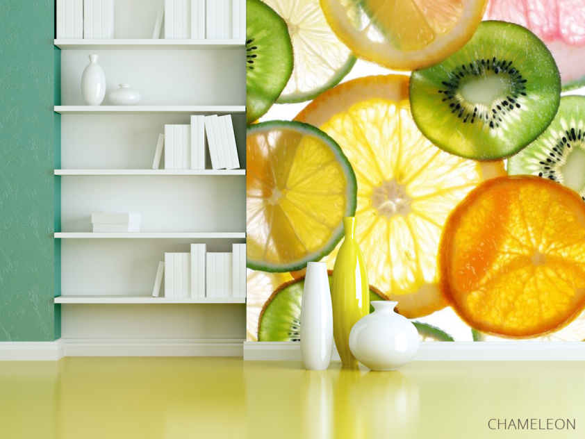 Фотошпалери Часточки фруктів - 3