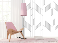 Фотошпалери панелі в стилі line art - 4