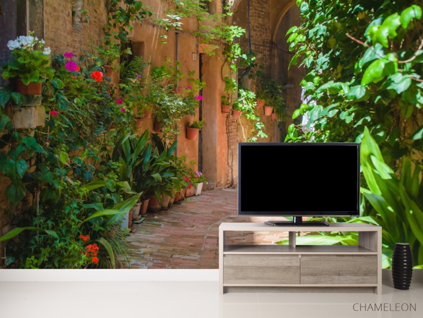 Фотообои зеленая уличка - 2