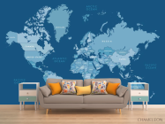 Фотообои карта мира - 1