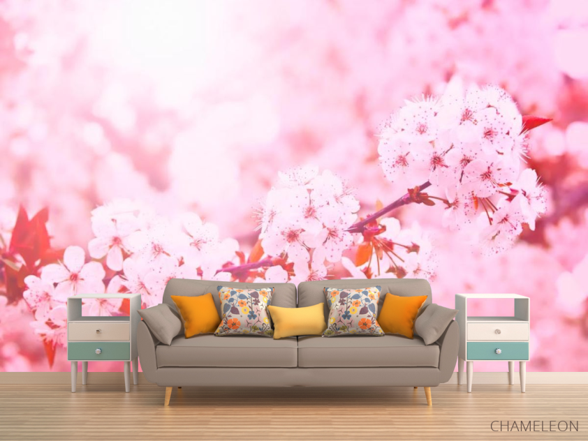 Фотообои Розовый вишневый цвет - 1