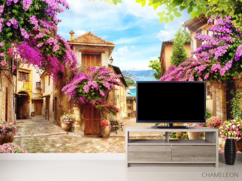 Фотообои в кухню Дворик - 2