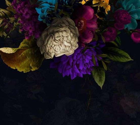 Фотошпалери квіти під стелею Фотошпалери квіти під стелею 29655