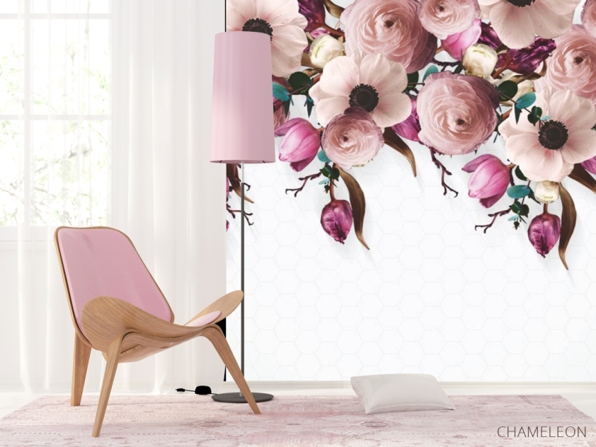 Фотошпалери Рожевий мікс з квітів - 4