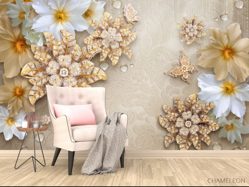 Фотообои 3D цветы - 4