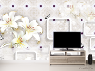 Фотообои 3Д Цветы - 2