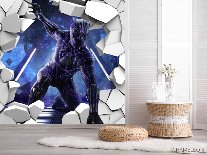 Фотошпалери 3Д Чорна пантера - 2