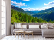 Фотообои Через горы, лес - 3