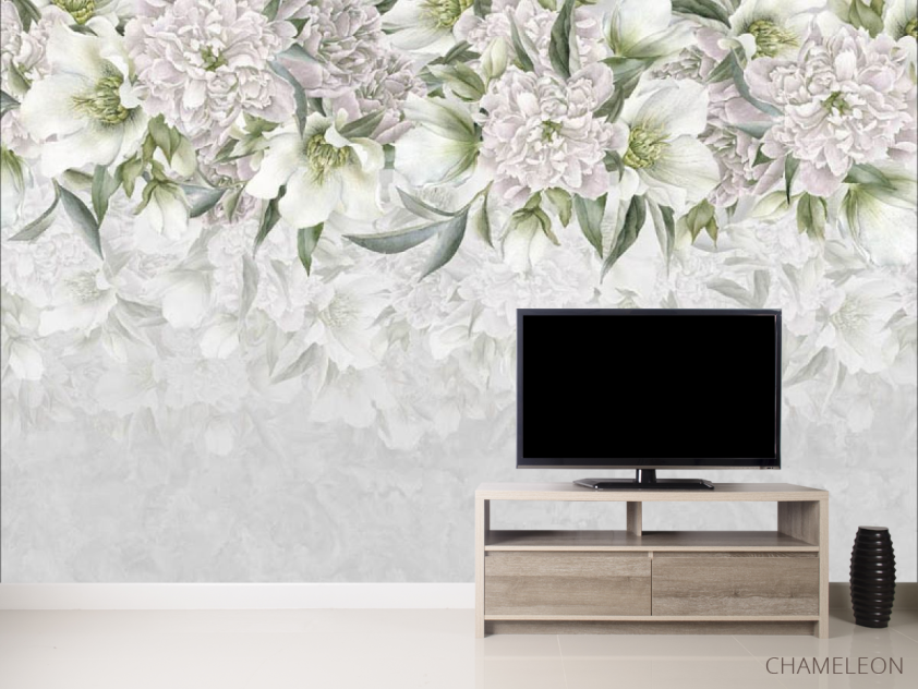 Фотообои Цветы с потолка - 2