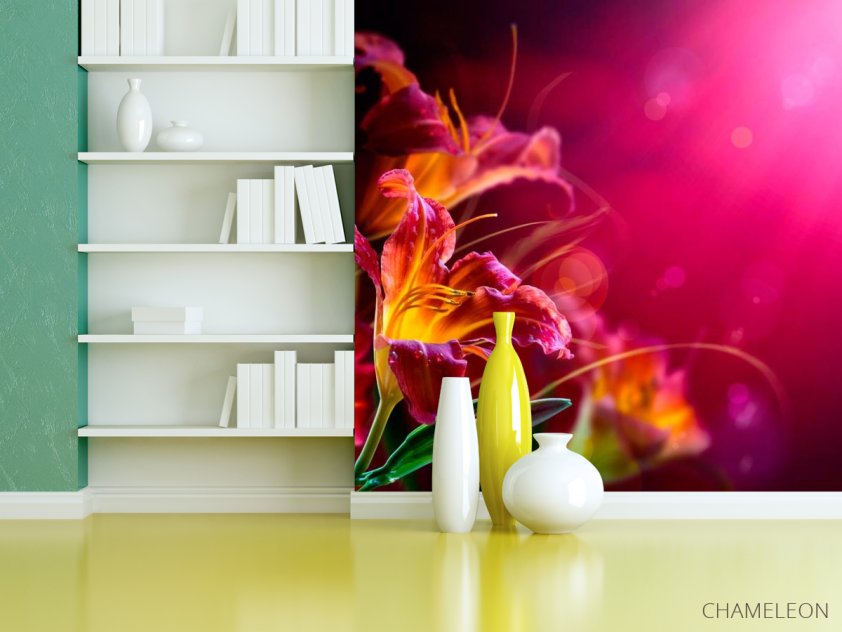 Фотошпалери Малинові лілії - 3