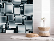 Фотошпалери Сірі куби - 2