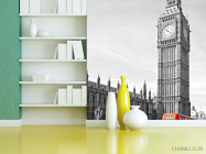 Фотошпалери червоний автобус біля Біг Бена в Лондоні - 3