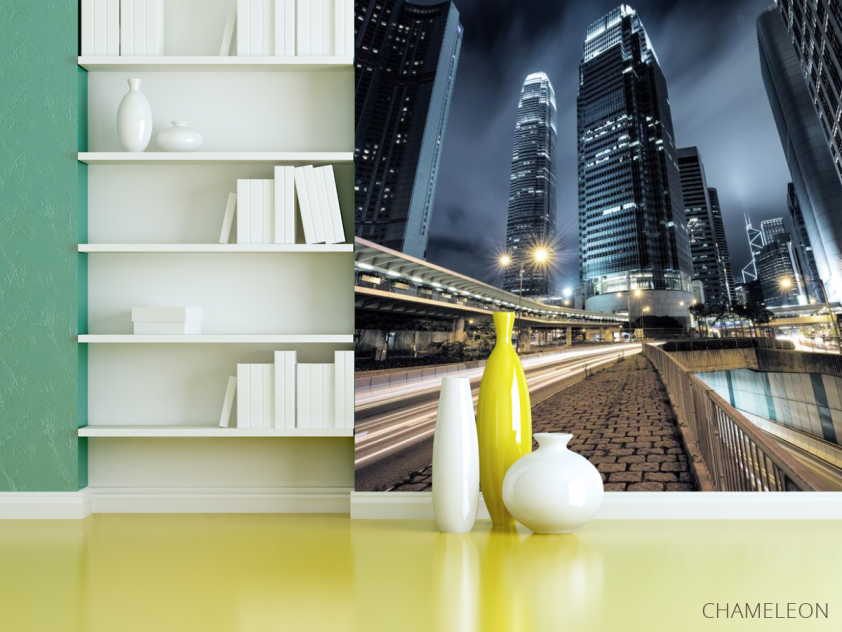 Фотошпалери вечірнє місто перспектива - 3